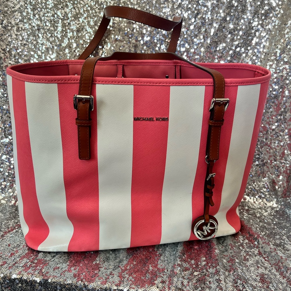 COPY - Michael kors large striped tote